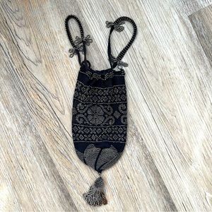 True Vintage Art Deco Crotchet Beaded Evening Bag